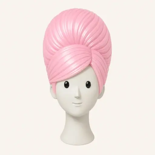 Illustration of the ’60s Beehive women’s hairstyle