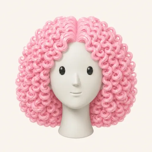 Illustration of the ’70s Disco Curls women’s hairstyle