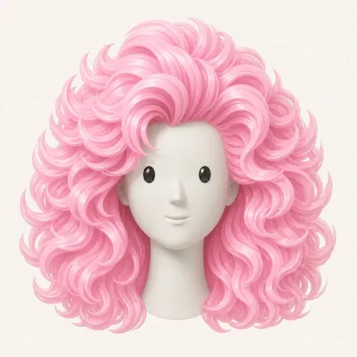 Illustration of the ’80s Big Hair women’s hairstyle