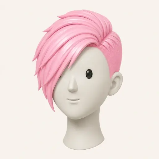 Illustration of the Asymmetrical Pixie women’s hairstyle