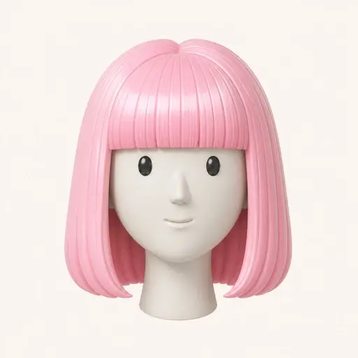 Illustration of the Blunt Bangs women’s hairstyle