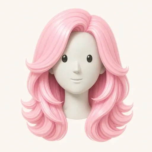 Illustration of the Bouncy Layered Blowout women’s hairstyle