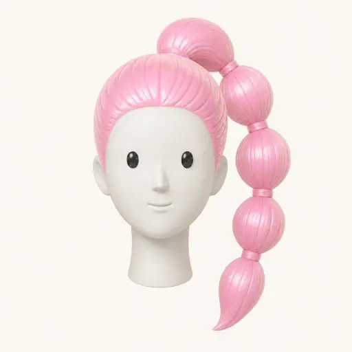 Illustration of the Bubble Ponytail women’s hairstyle