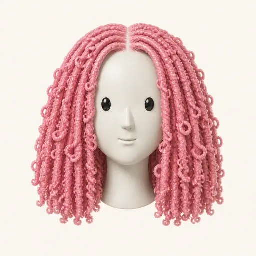 Illustration of the Butterfly Locs women’s hairstyle