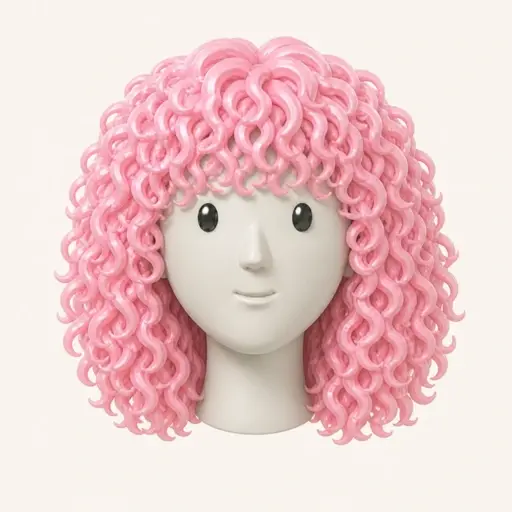 Illustration of the Curly Bangs women’s hairstyle