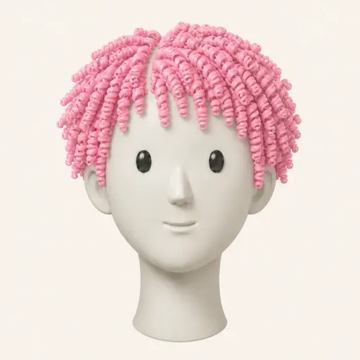 Illustration of the Finger Coils women’s hairstyle