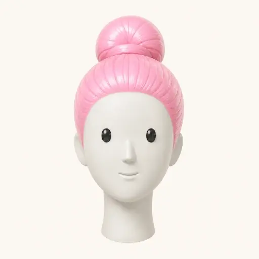 Illustration of the High Ballerina Bun women’s hairstyle