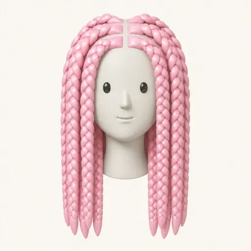 Illustration of the Jumbo Box Braids women’s hairstyle