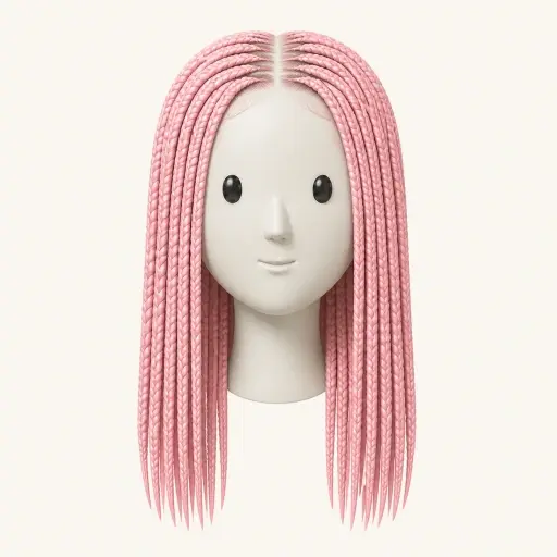Illustration of the Knotless Box Braids women’s hairstyle