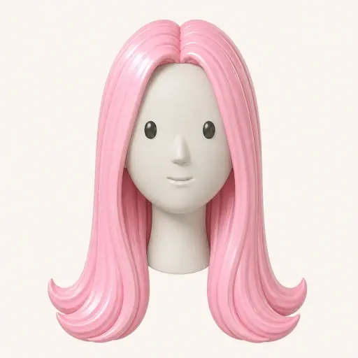 Illustration of the Long Hair with Flipped Ends women’s hairstyle