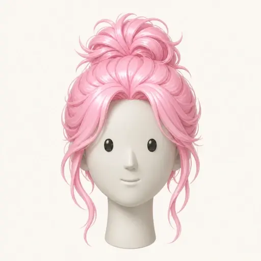 Illustration of the Messy Bun women’s hairstyle