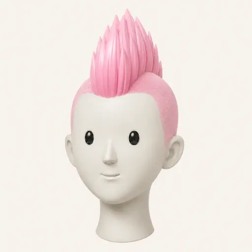 Illustration of the Mohawk women’s hairstyle