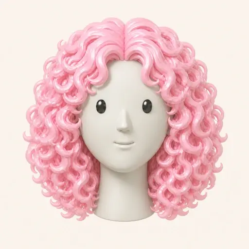 Illustration of the Rounded Curly Cut women’s hairstyle
