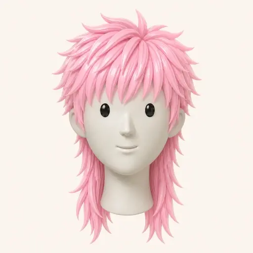 Illustration of the Shullet women’s hairstyle