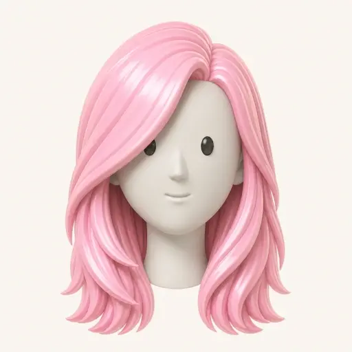 Illustration of the Side-Swept Bangs women’s hairstyle