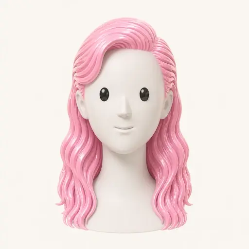Illustration of the Wet-Look Waves women’s hairstyle