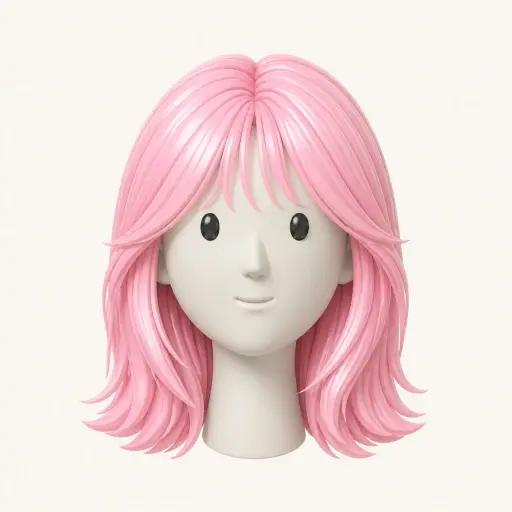 Illustration of the Wispy Bangs women’s hairstyle